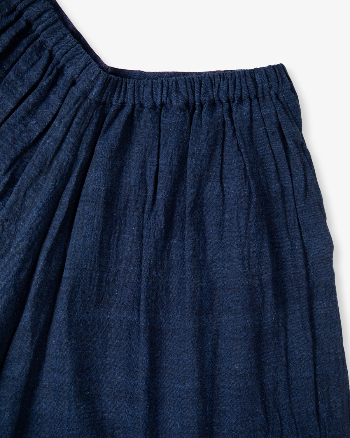 Navy Cotton Trousers by Injiri