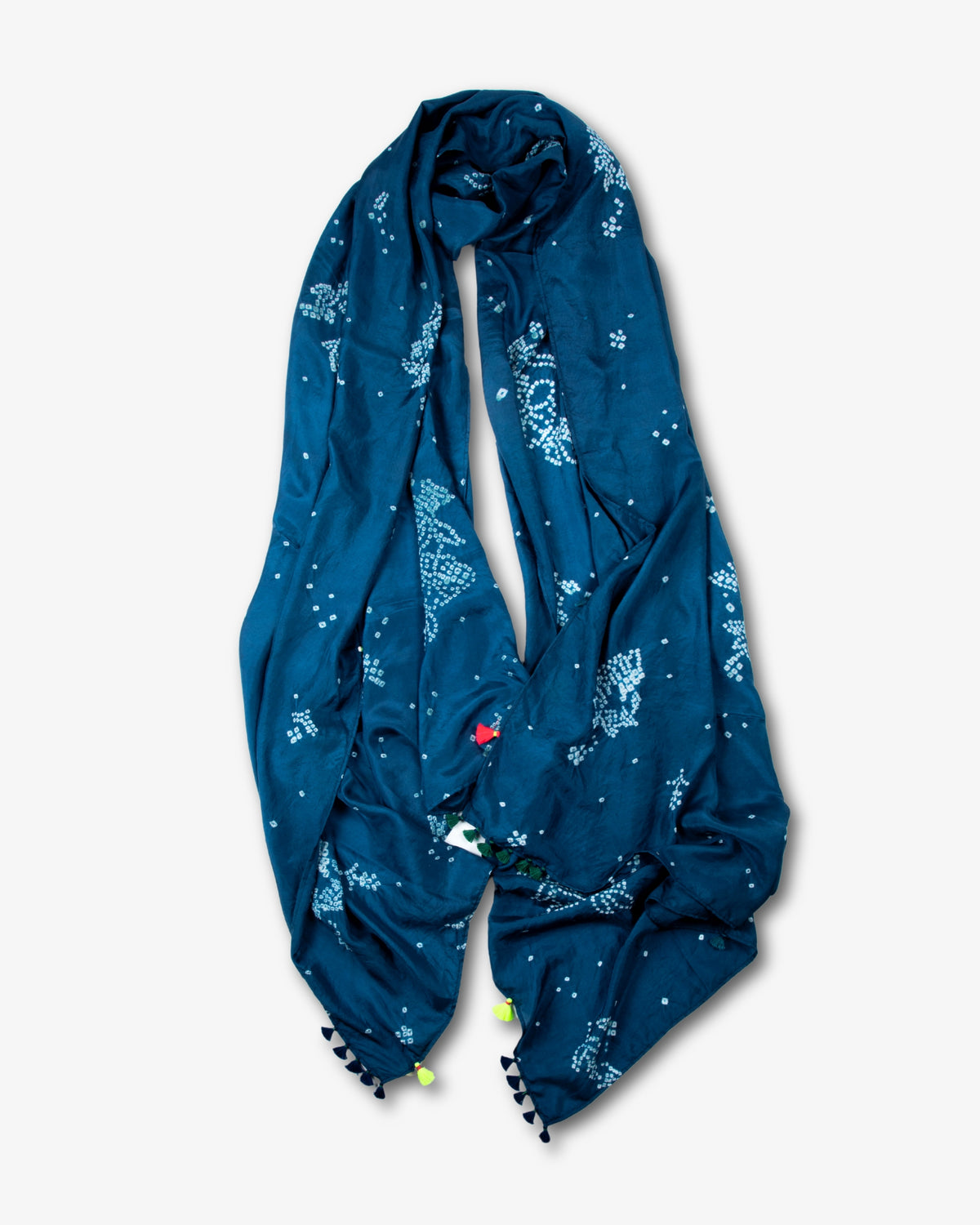 Indigo Shibori Scarf by Injiri