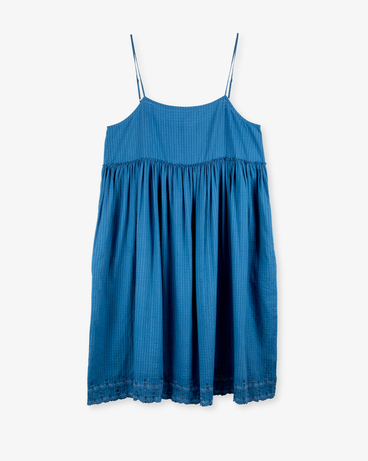 Blue Scalloped Edge Slip by Maku