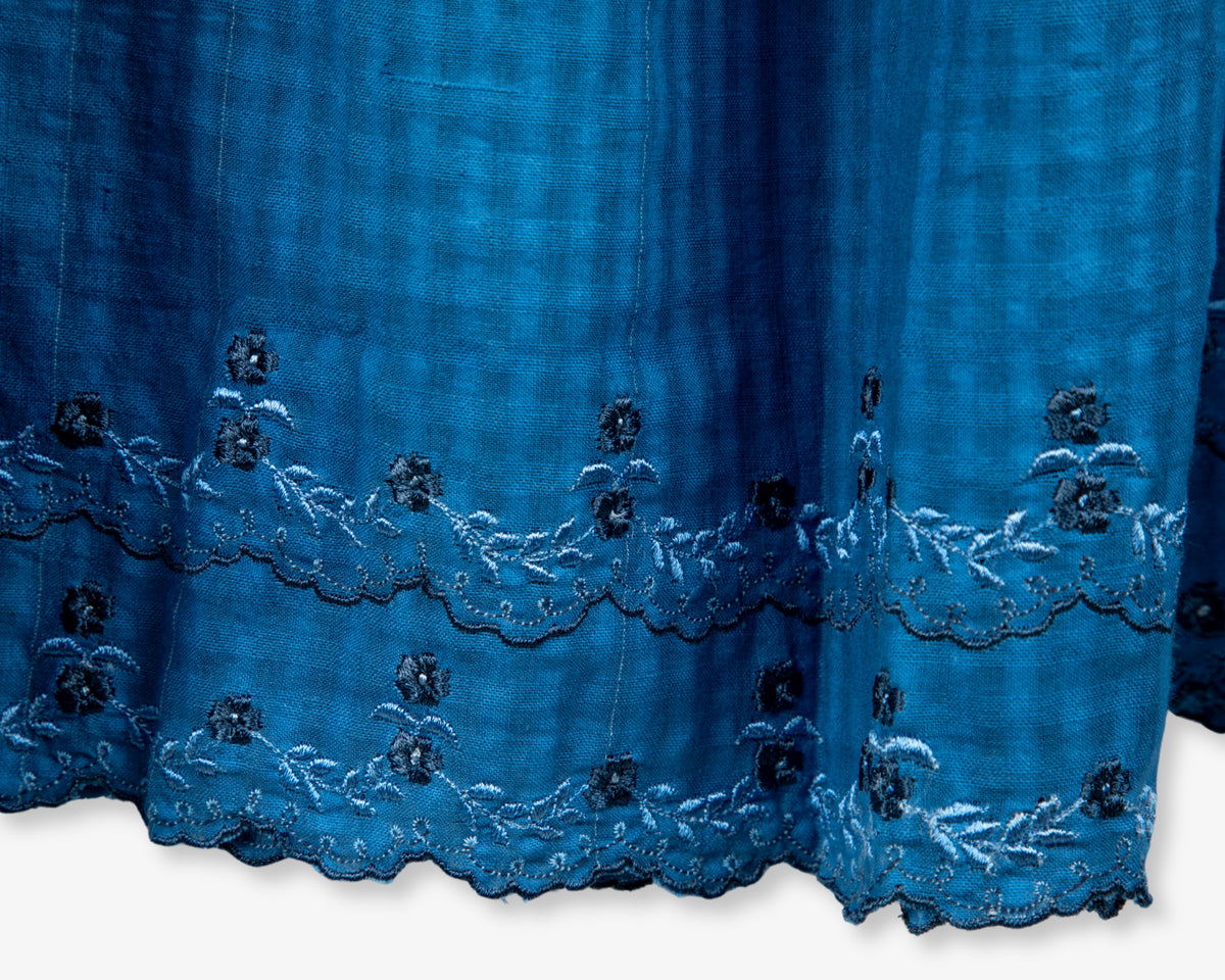 Blue Scalloped Edge Slip by Maku