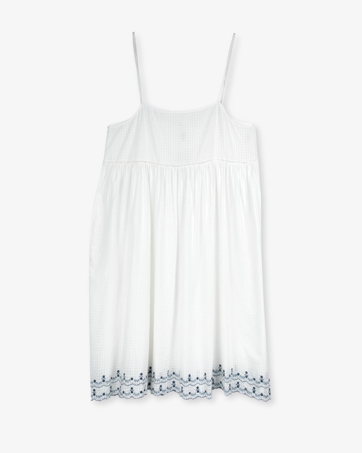 White Scalloped Edge Slip by Maku