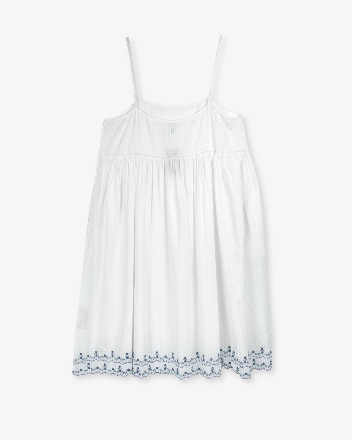 White Scalloped Edge Slip by Maku
