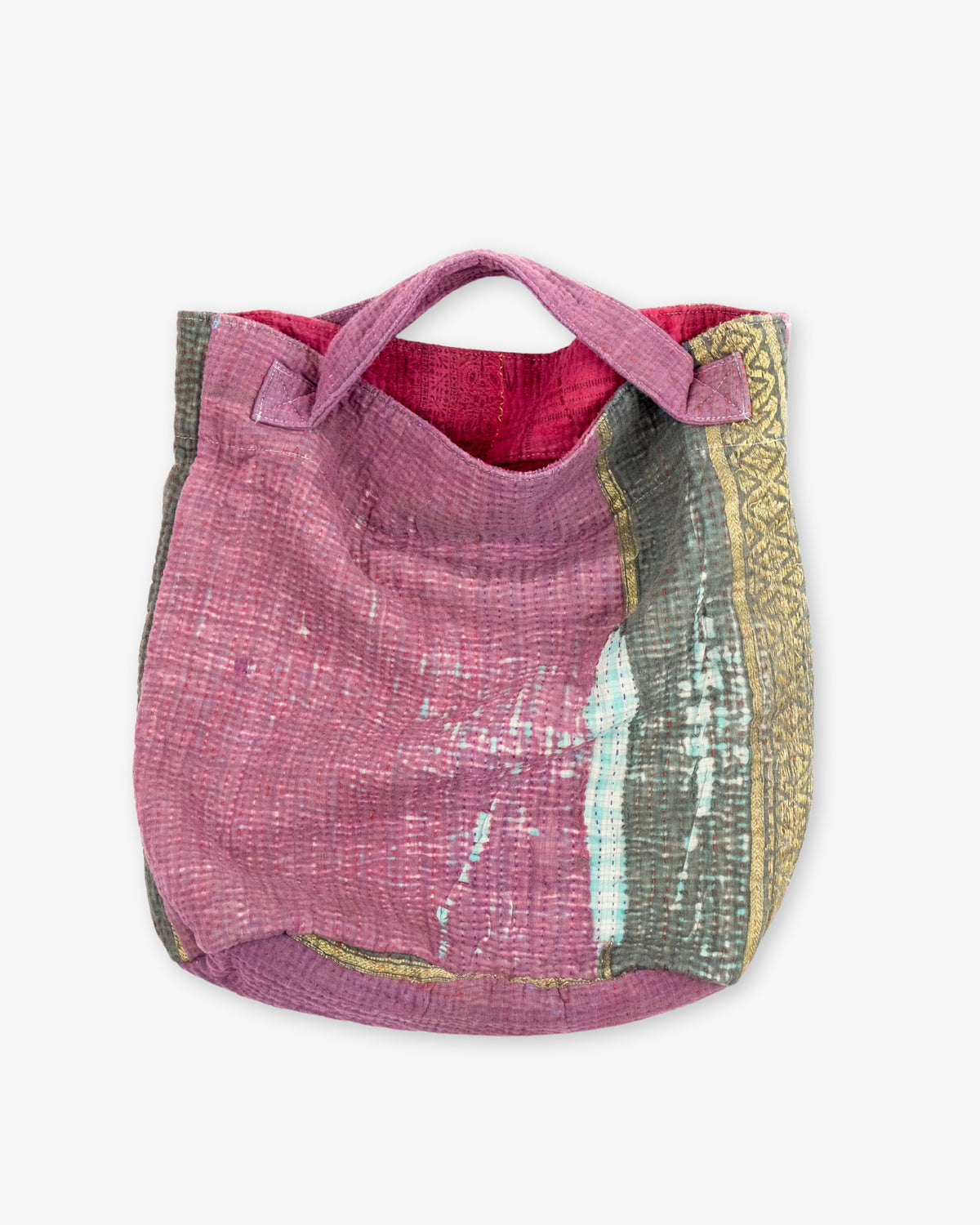 Kantha Round Tote by MiiThaaii