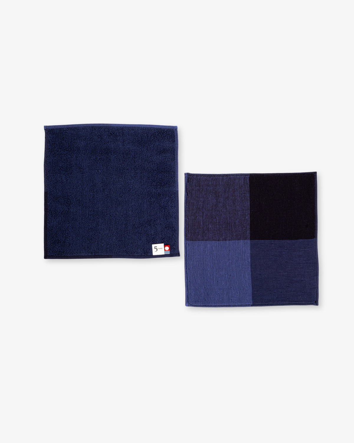 Chambray Block Washcloth by Morihata