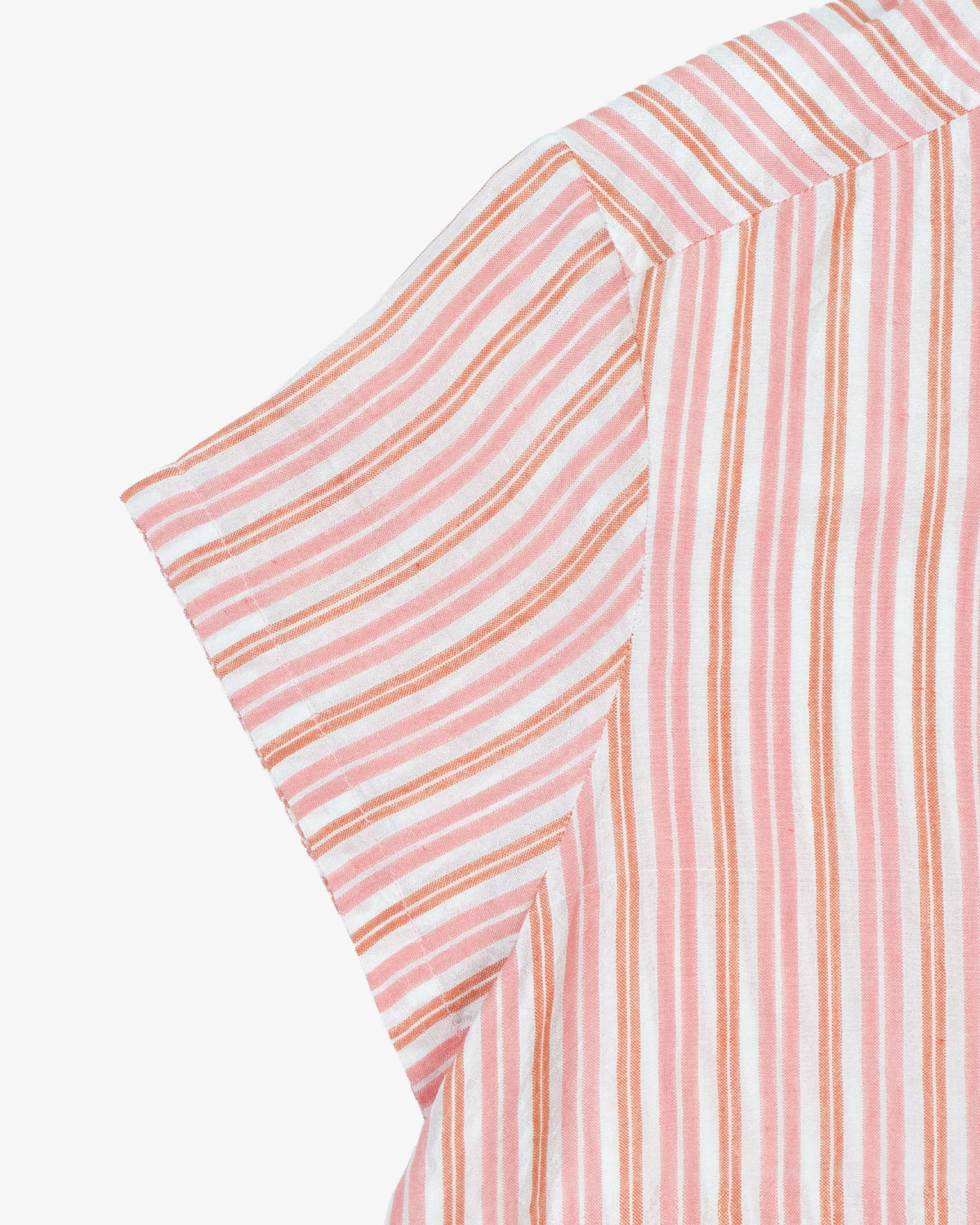 Handwoven Pink Silk Harper Top by Maku