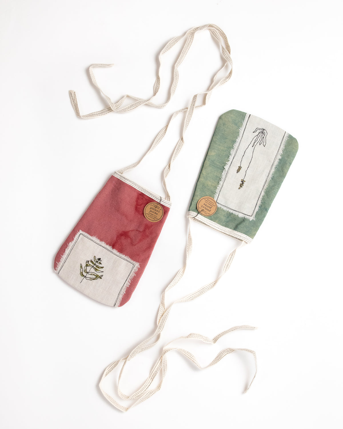 Embroidered Pocket Purse by Kata Golda