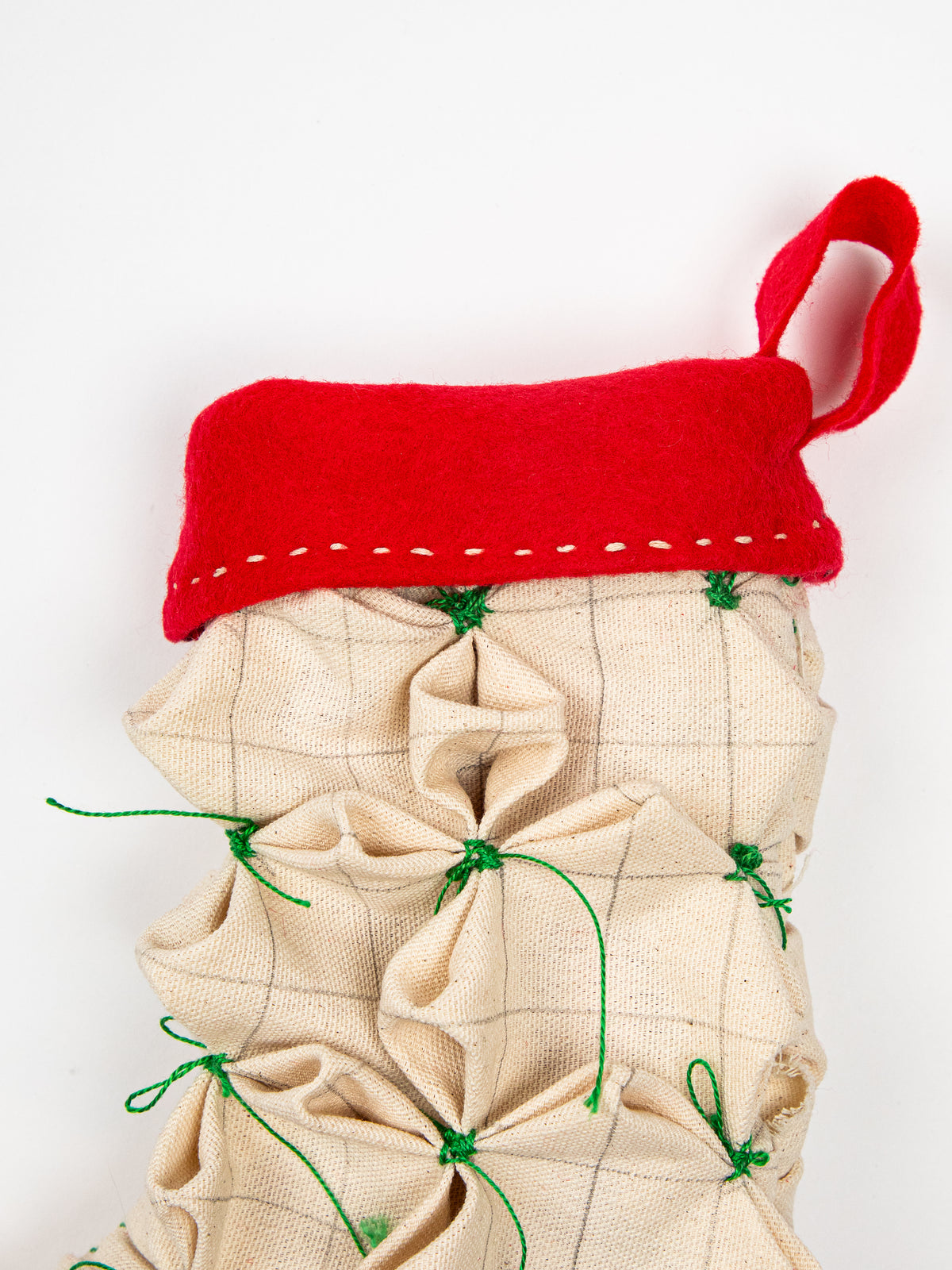 Smocked Holiday Stocking