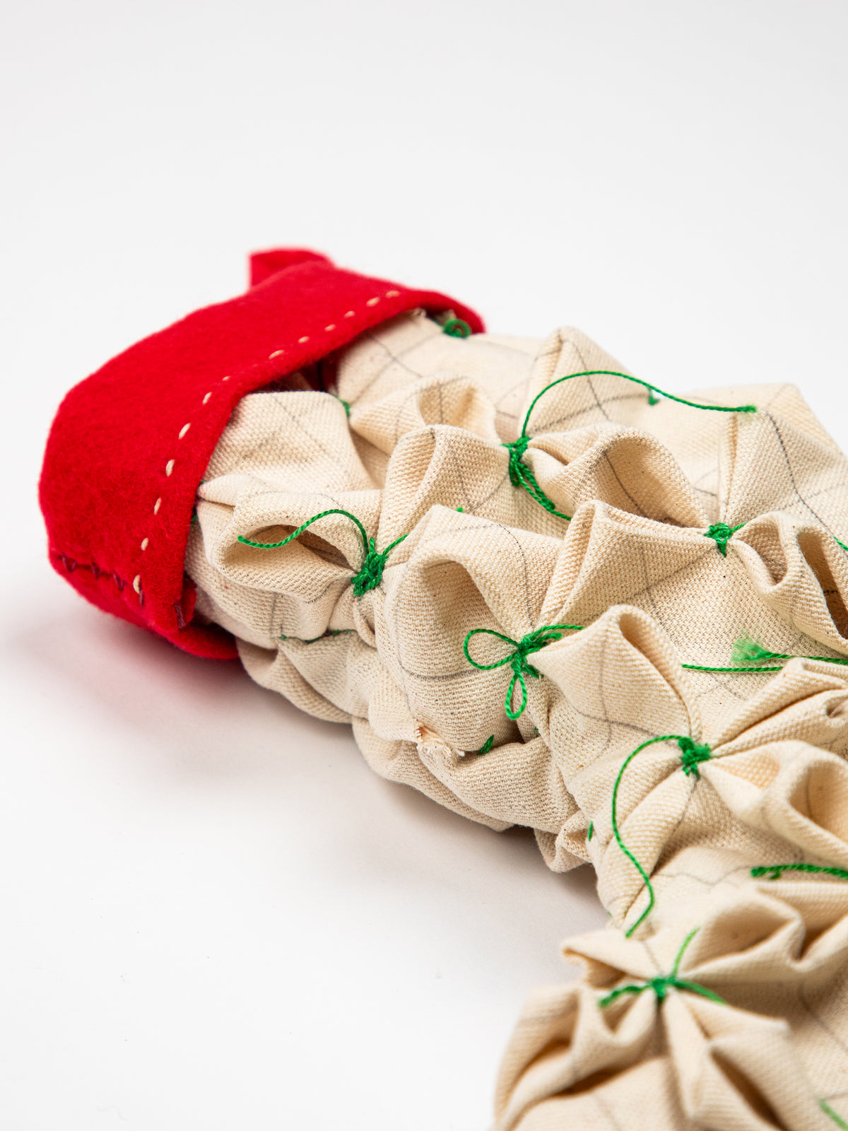 Smocked Holiday Stocking