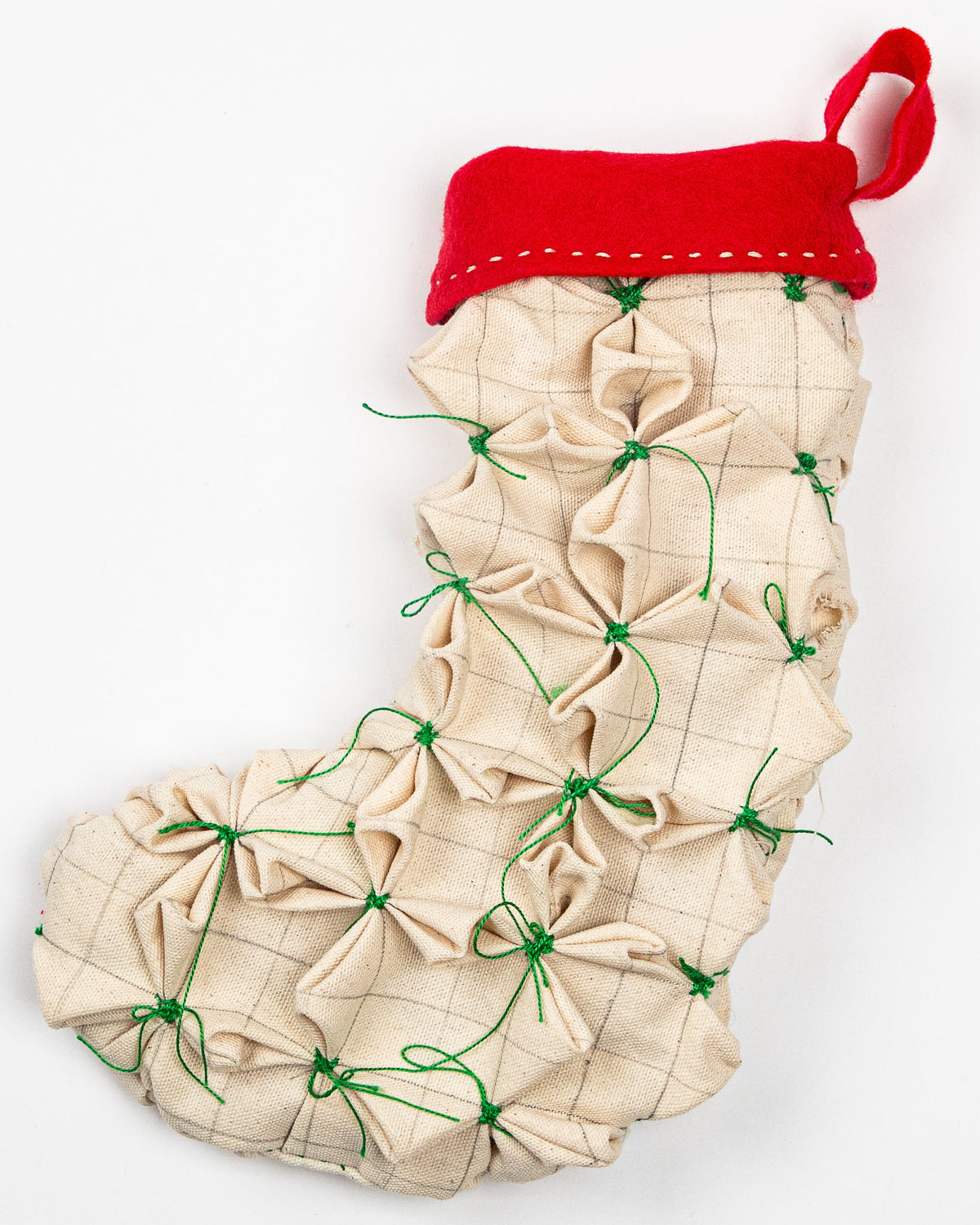 Smocked Holiday Stocking