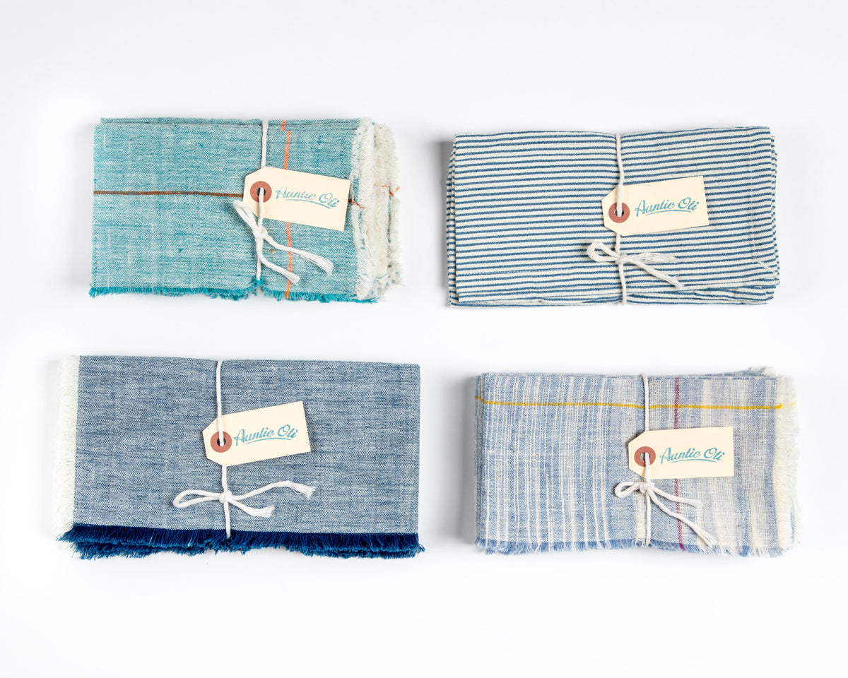 Auntie Oti Blue napkin set