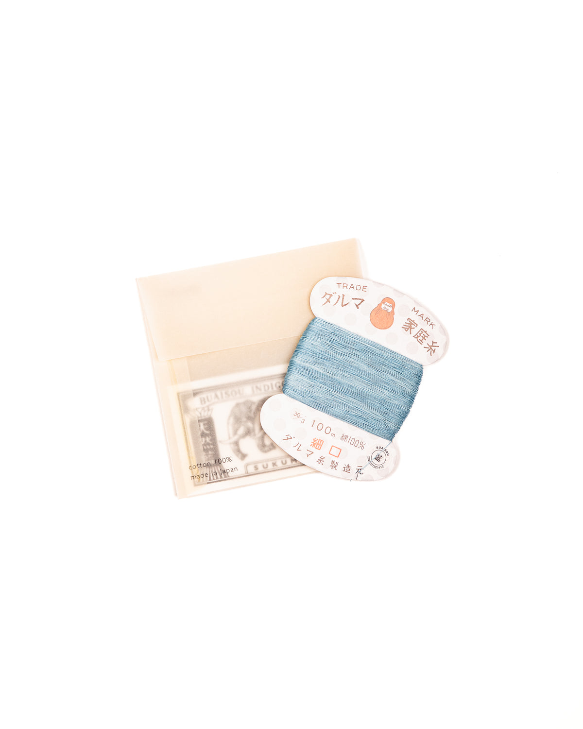 Indigo Dyed Hand Sewing Thread by Daruma x BUAISOU