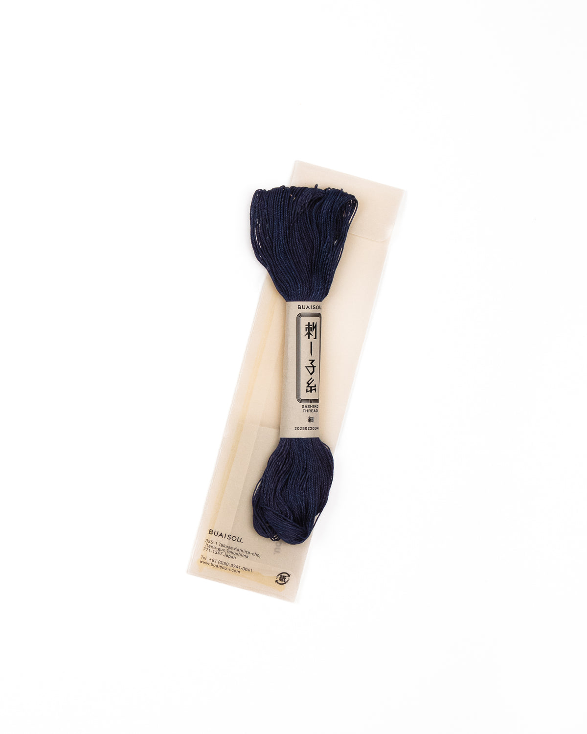 Indigo Dyed Thin Sashiko Thread by BUAISOU