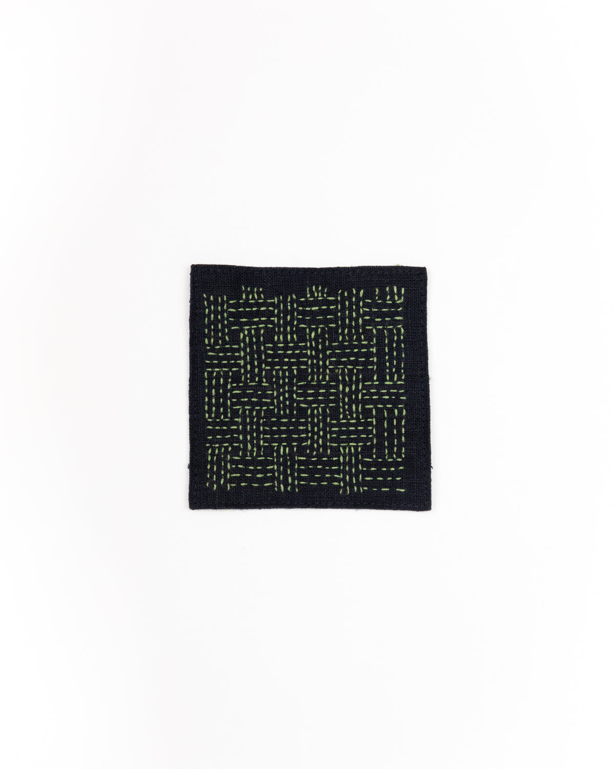 Sashiko Stitched Fog Linen Coasters