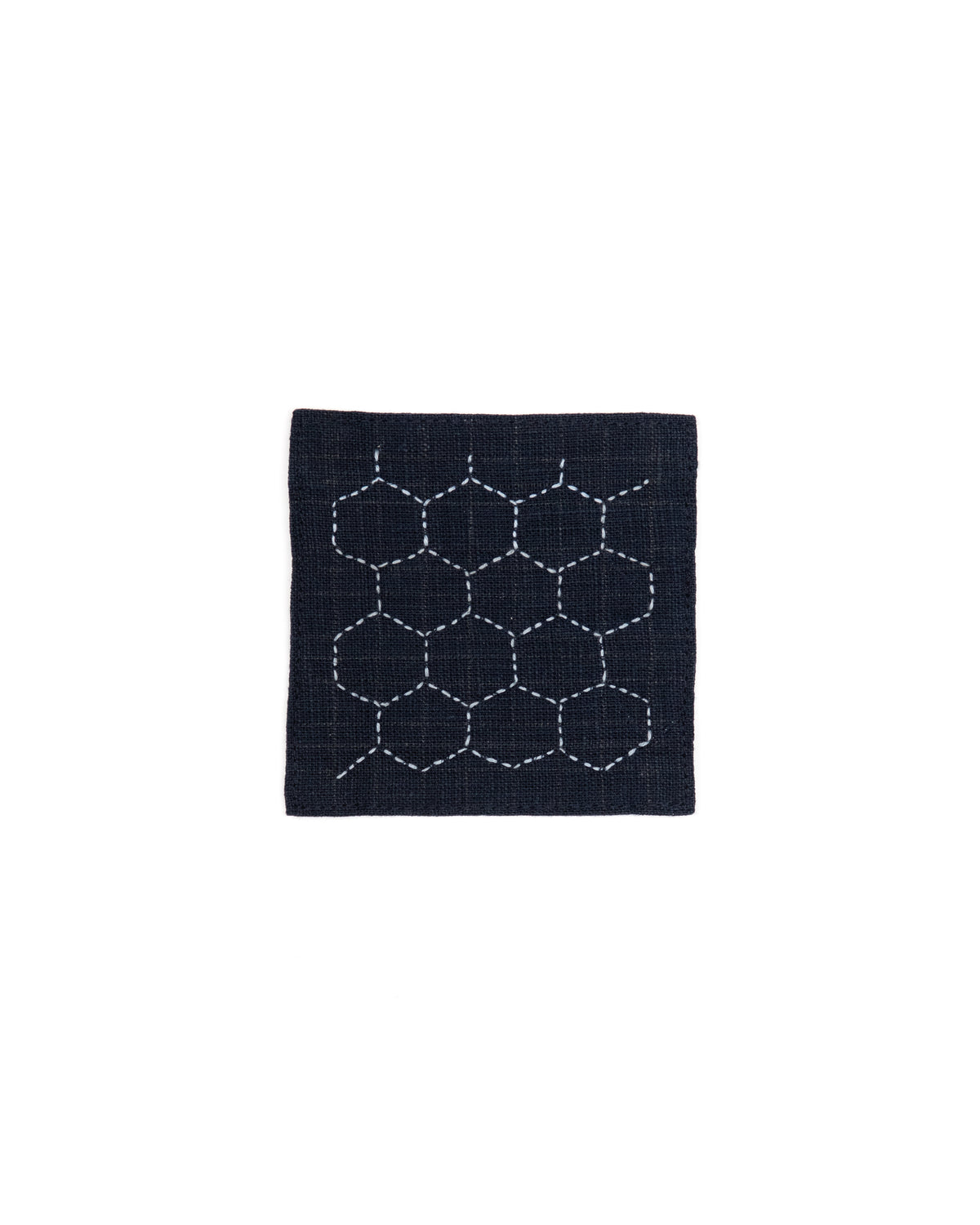 Sashiko Stitched Fog Linen Coasters