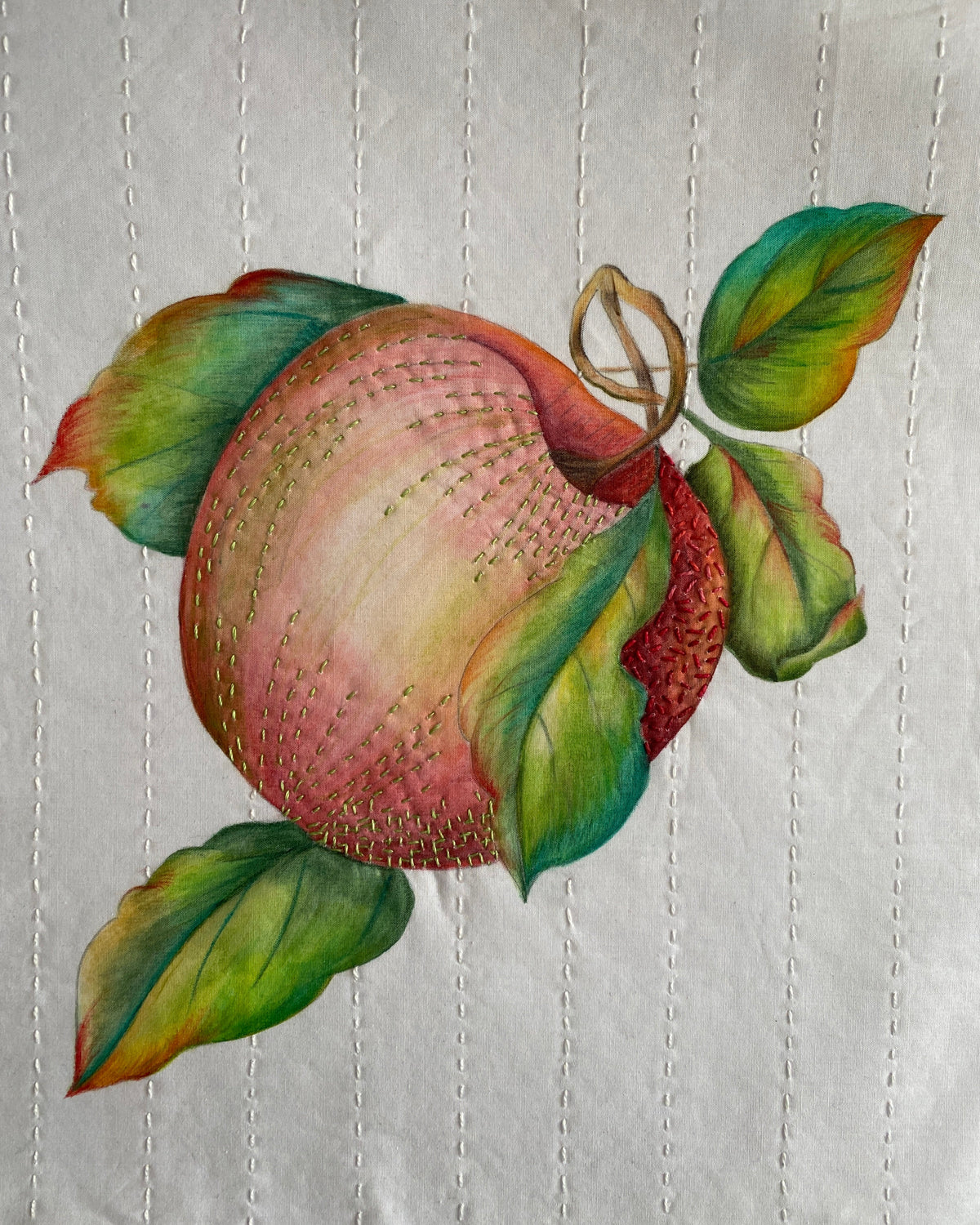 Colour, Layer and Stitch with Inktense Pencils