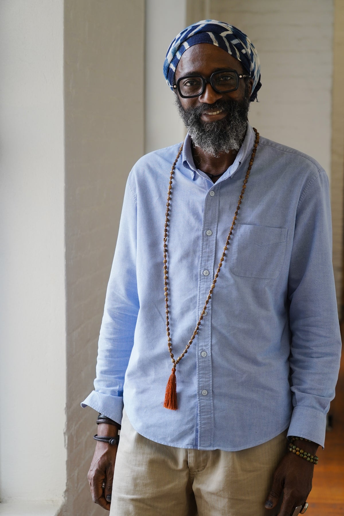 Malian Stitch Resist Patterns With Aboubakar Fofana In Brooklyn, NY