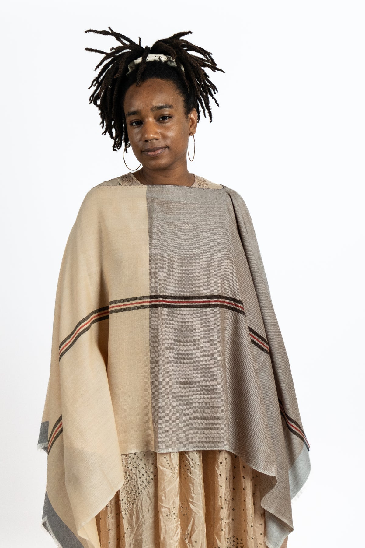 Beige Wool Poncho by SADHU