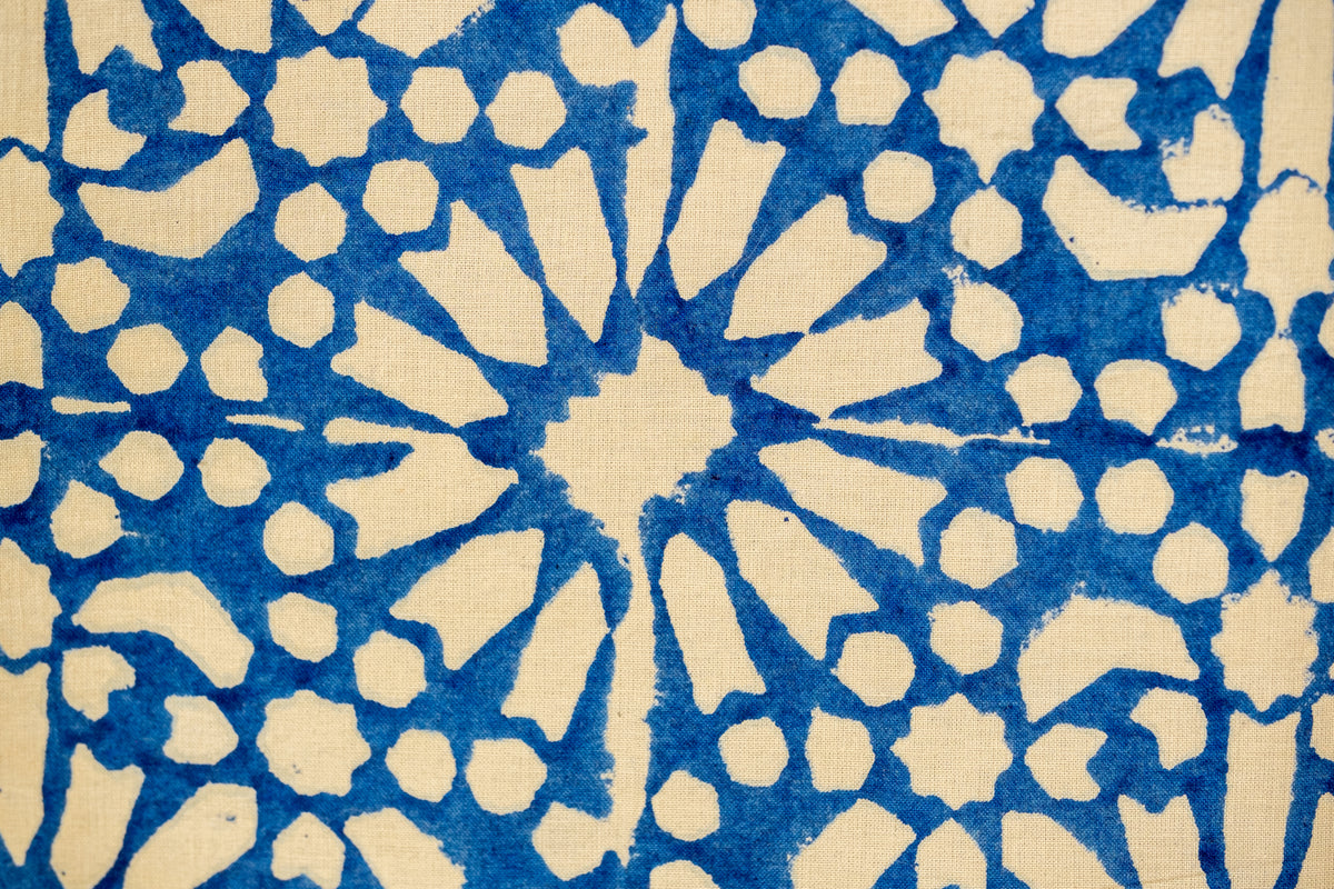 Papercut Blue Indian Cotton by Merchant and Mills
