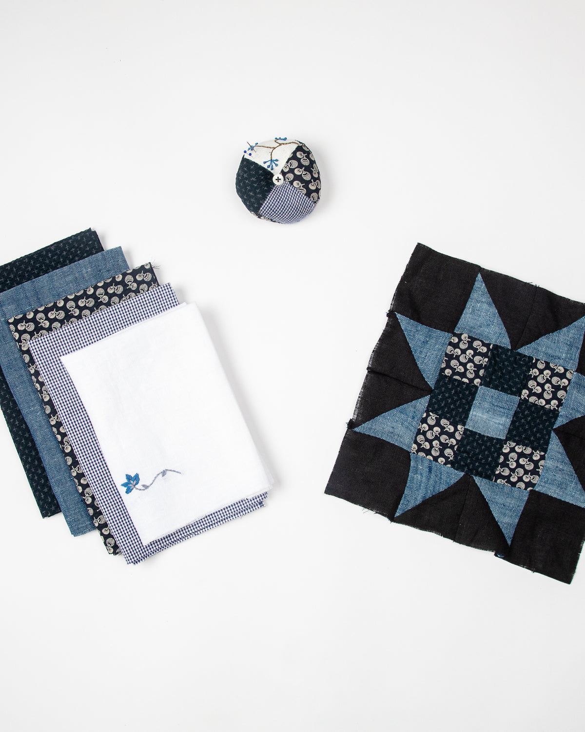 Blue Botanical Fat Quarters by TATTER