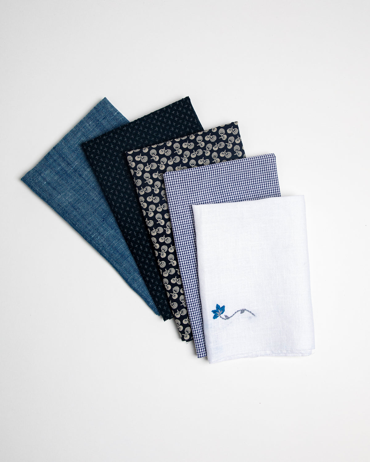 Blue Botanical Fat Quarters by TATTER