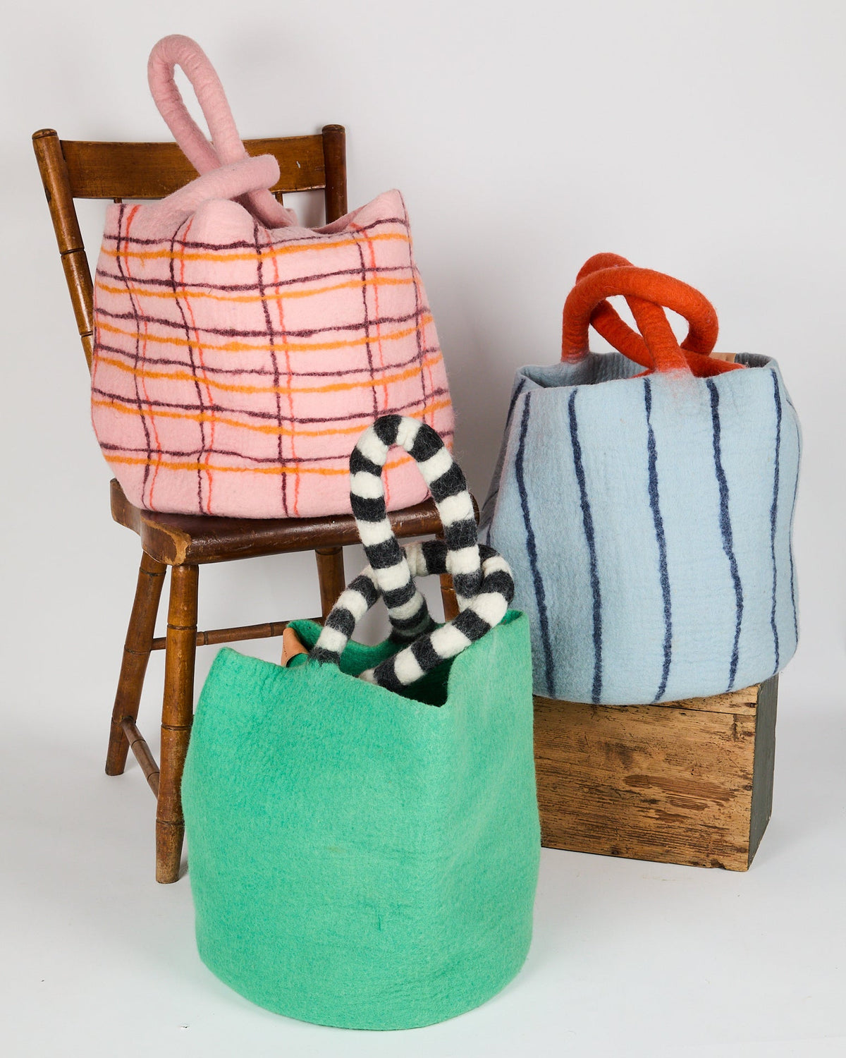 Wool Baskets from Aveva