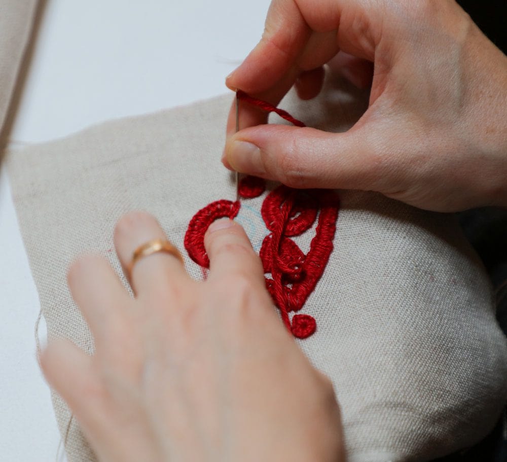 Kalotaszeg Open Chain Stitch