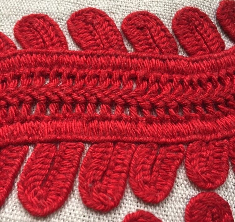 Kalotaszeg Open Chain Stitch