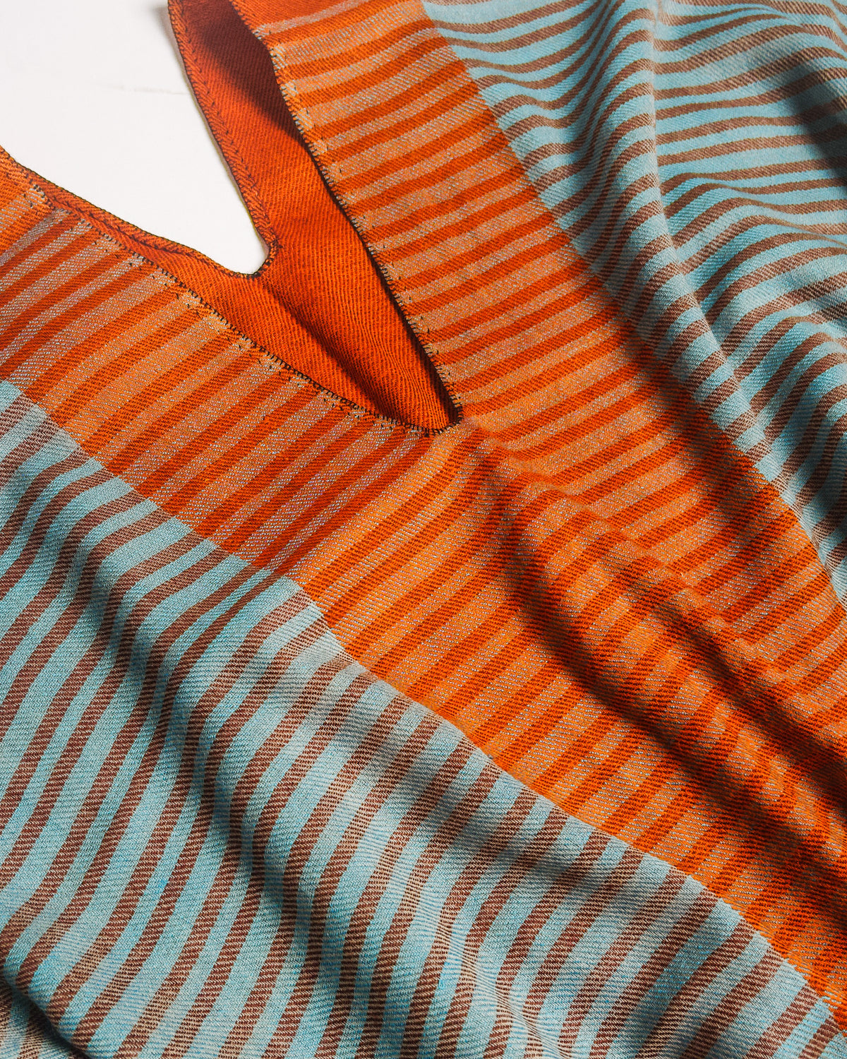 Striped Wool Poncho by SADHU