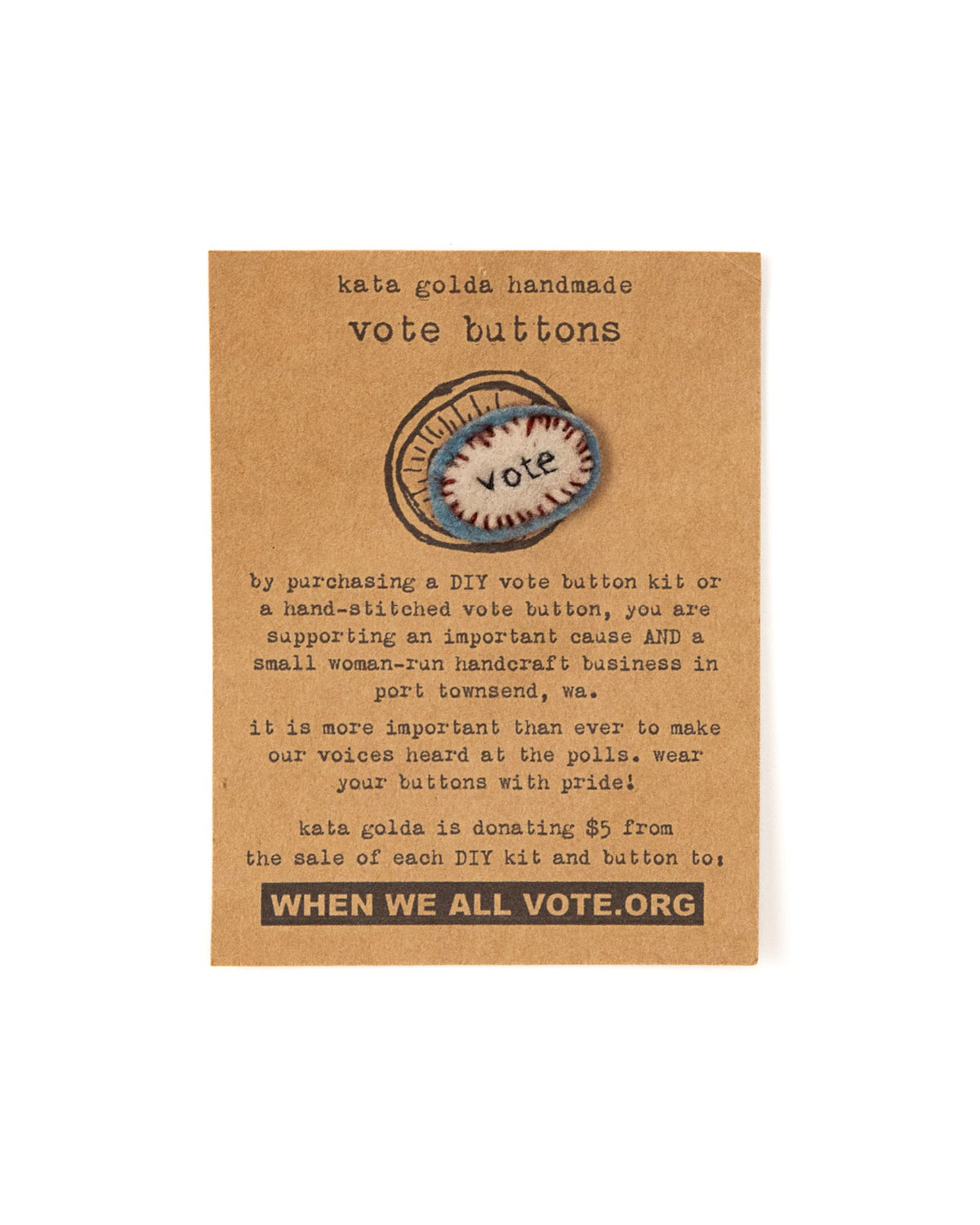 Vote Button Kit by Kata Golda