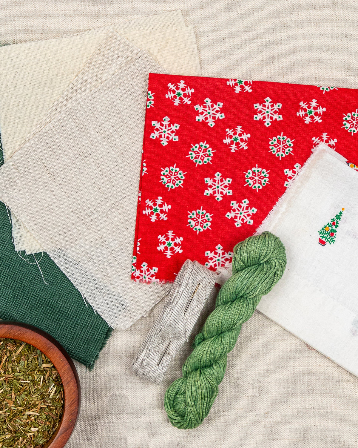 Nine Patch Quilt Holiday Ornament Kit