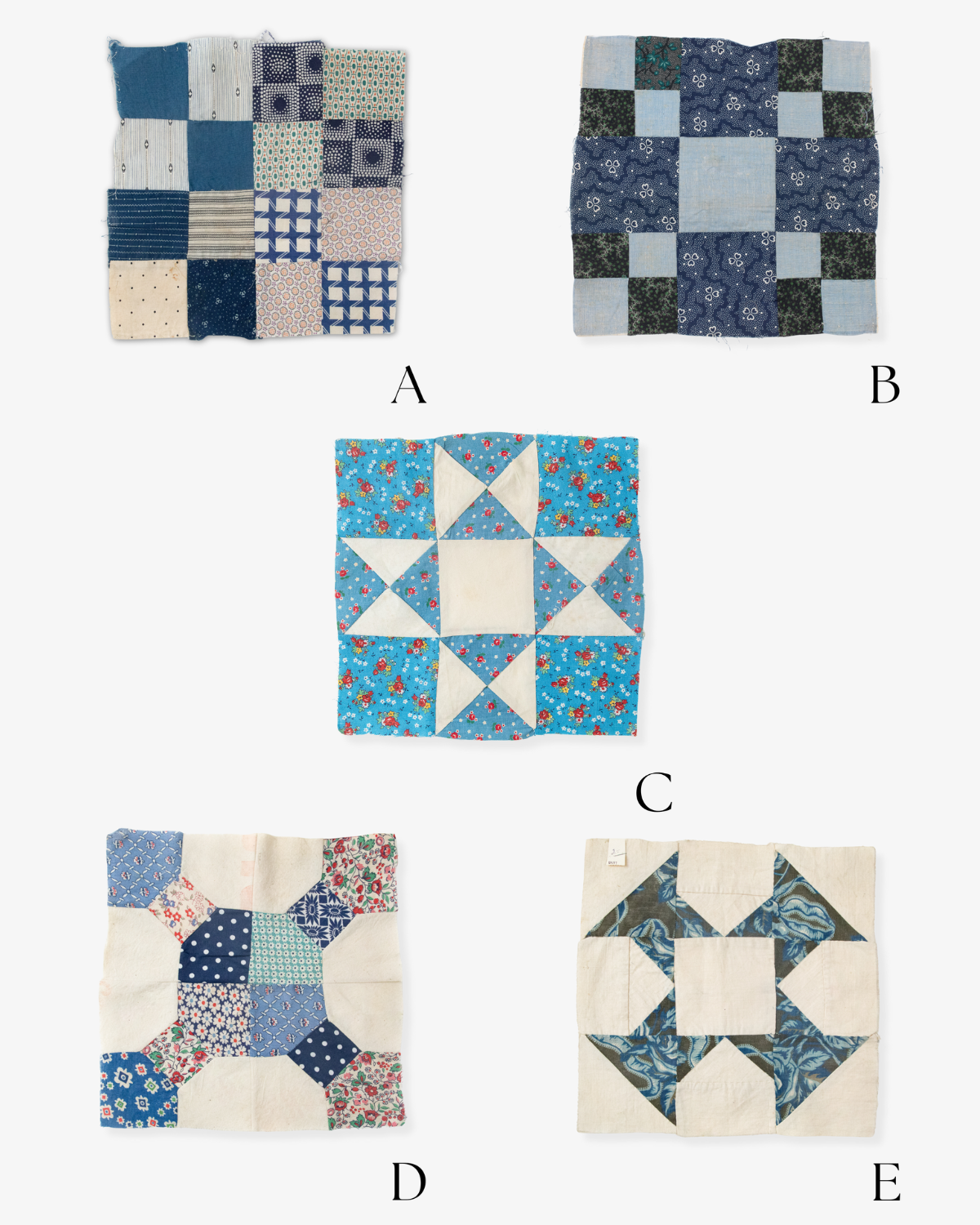 Antique Quilted Pocket Kit in Ocean