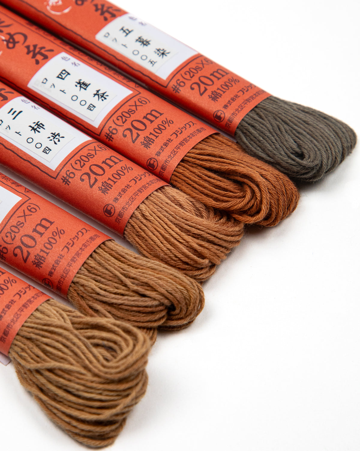 Hand-Dyed Kakishibu Thread by Fujix