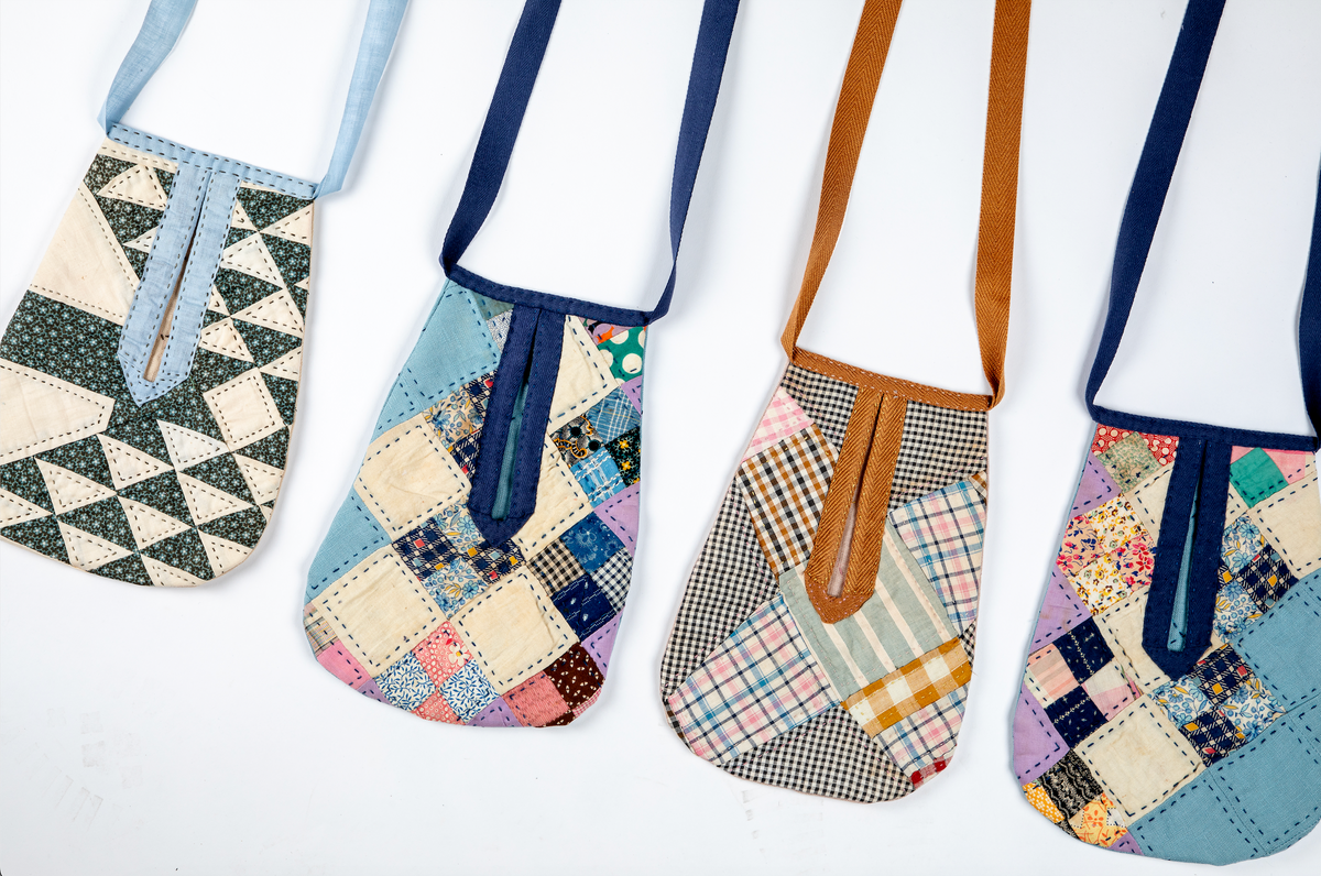 Antique Quilted Pocket Kit in French Linen