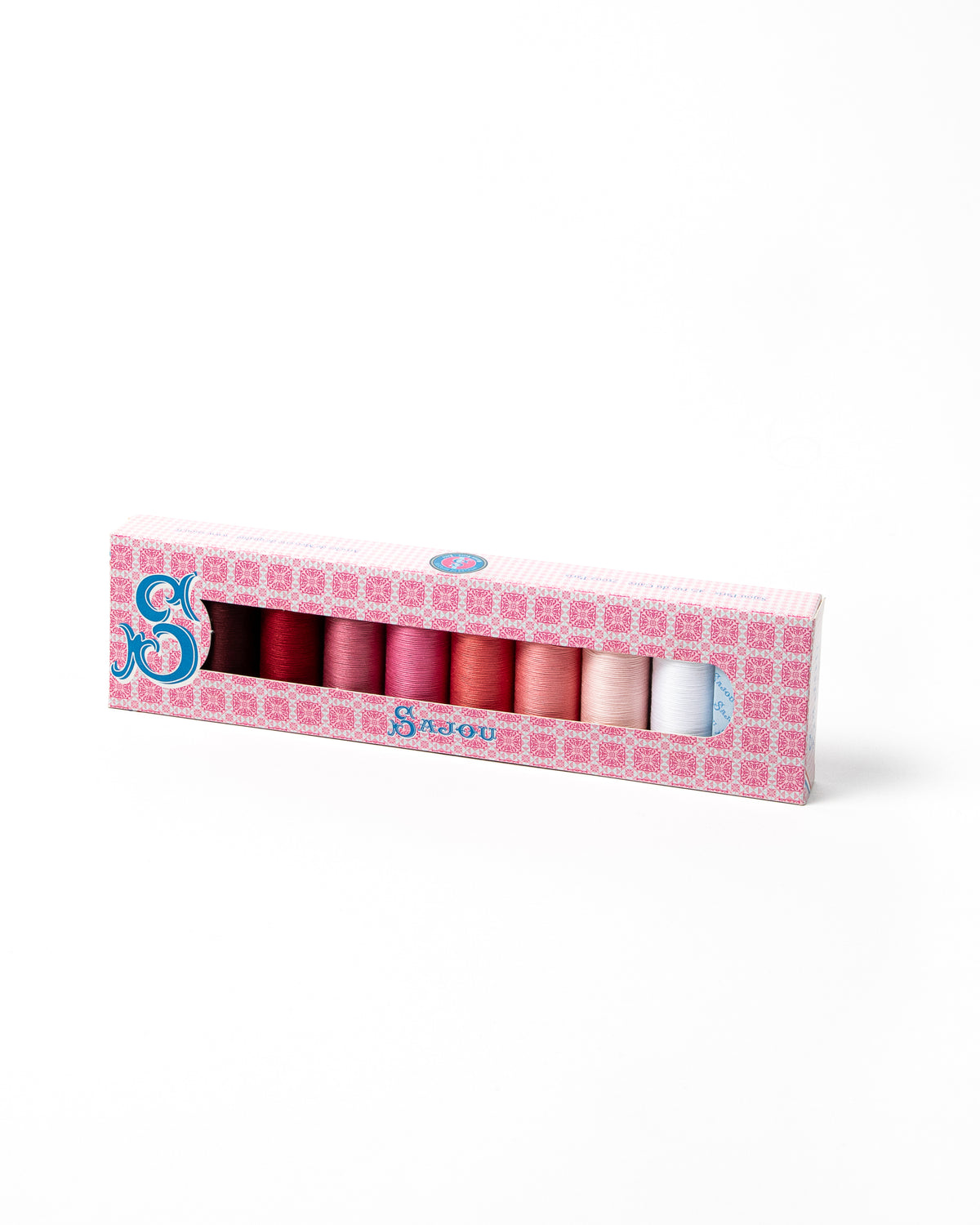 Cotton Thread 8-Spool Box in Shocking Pink by Sajou