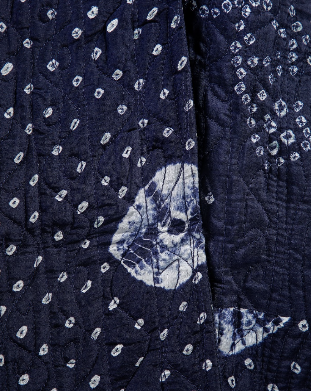 Injiri Shibori Quilted Overcoat