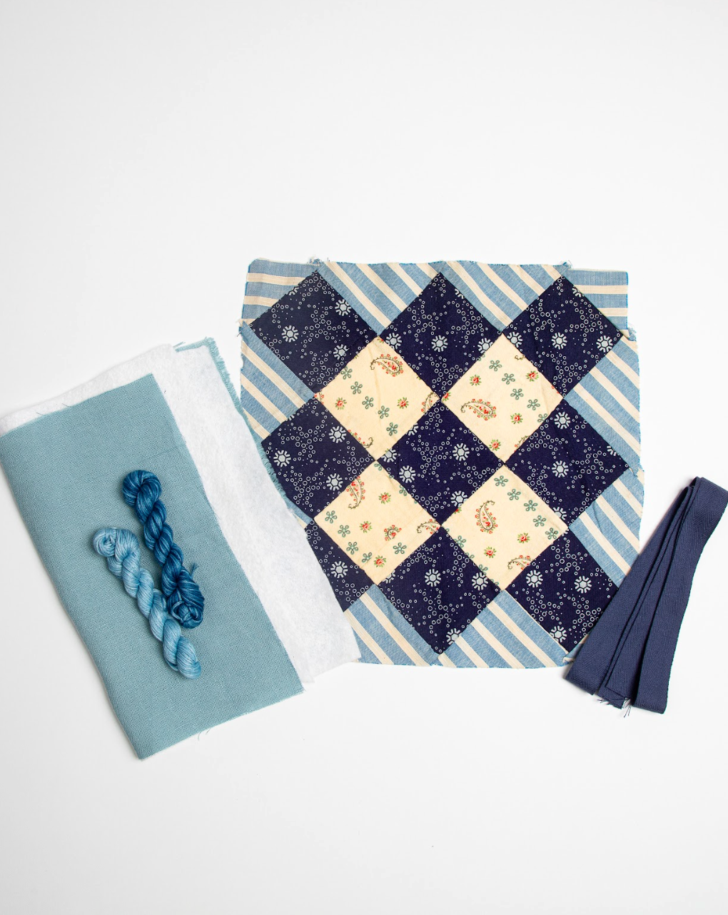 Antique Quilted Pocket Kit in Glacier