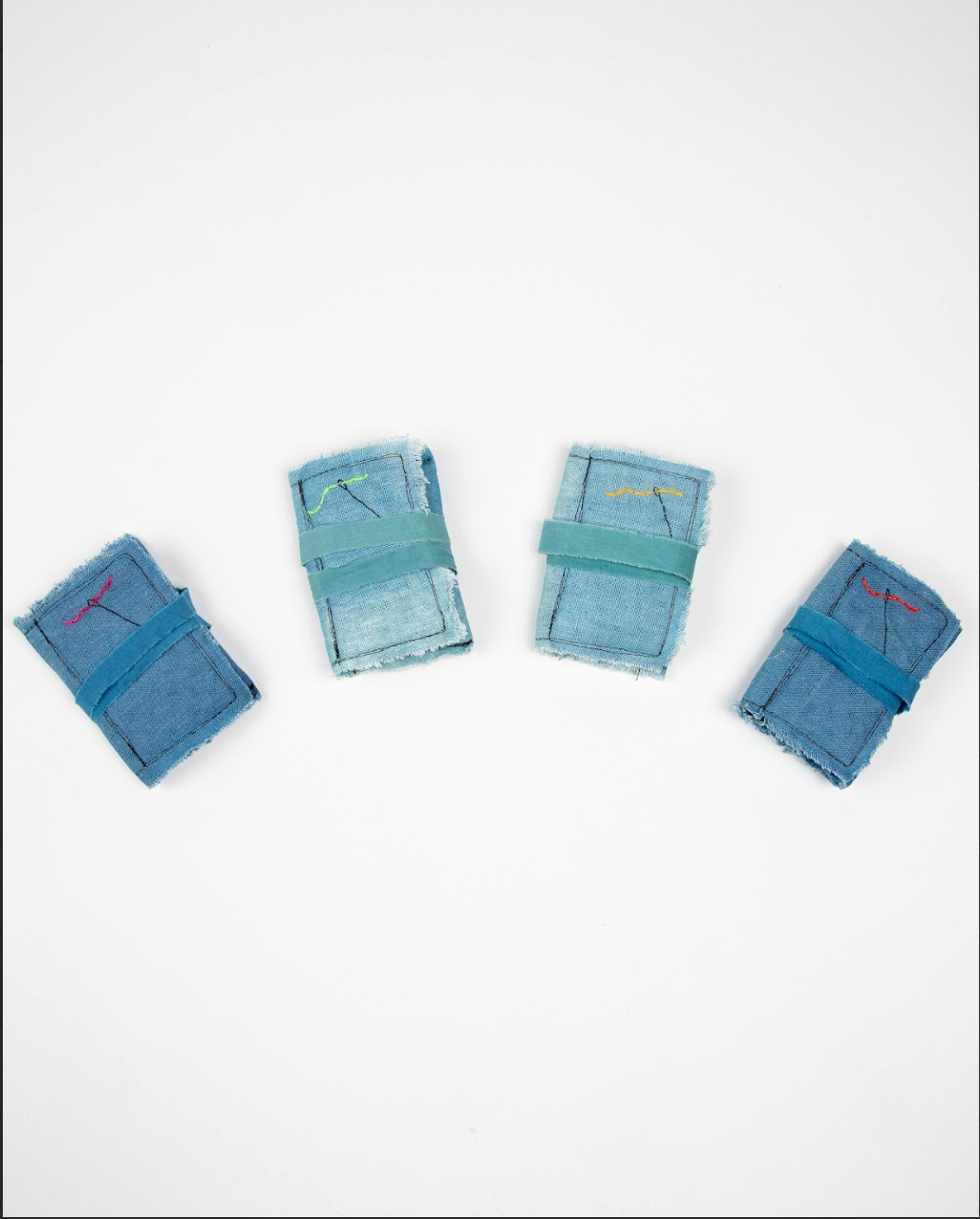 Indigo sewing kit by Kata Golda