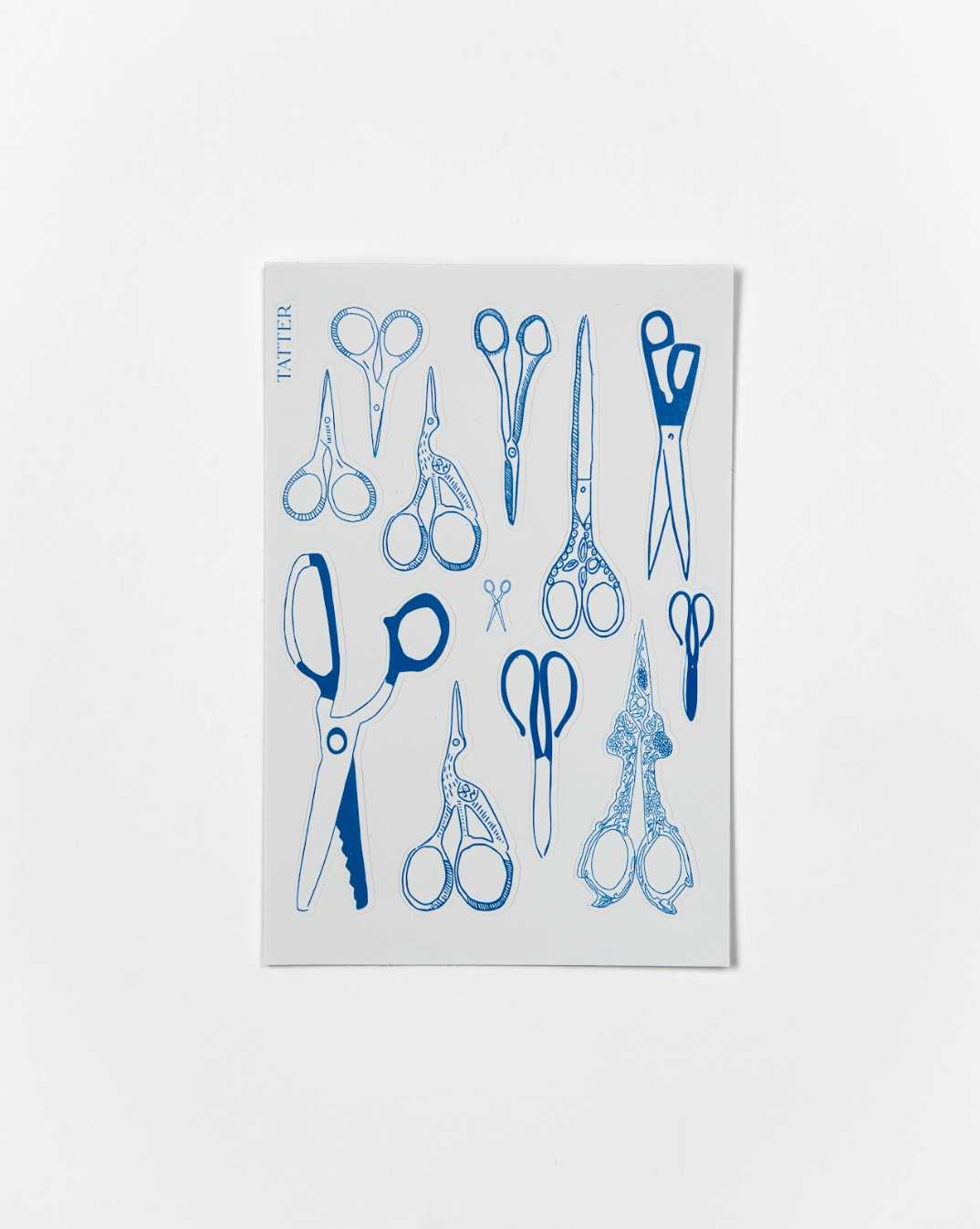 TATTER snips sticker sheet