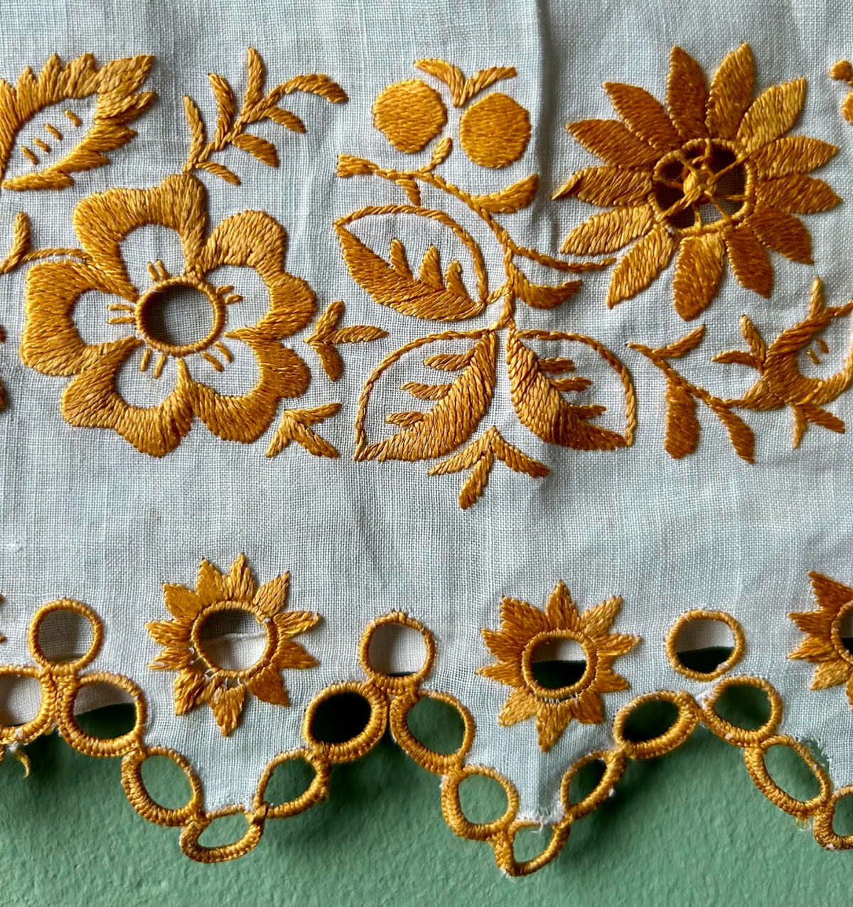 Czech & Slovak Eyelet Embroidery