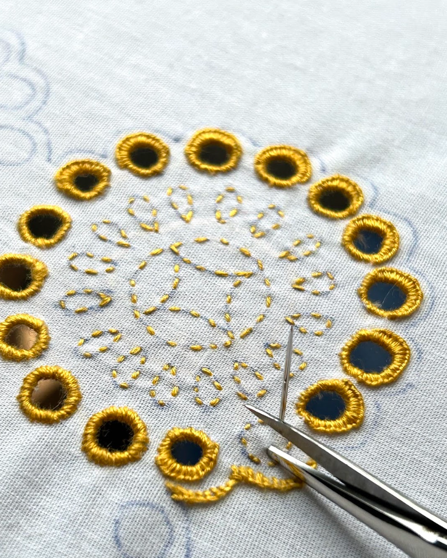Czech & Slovak Eyelet Embroidery