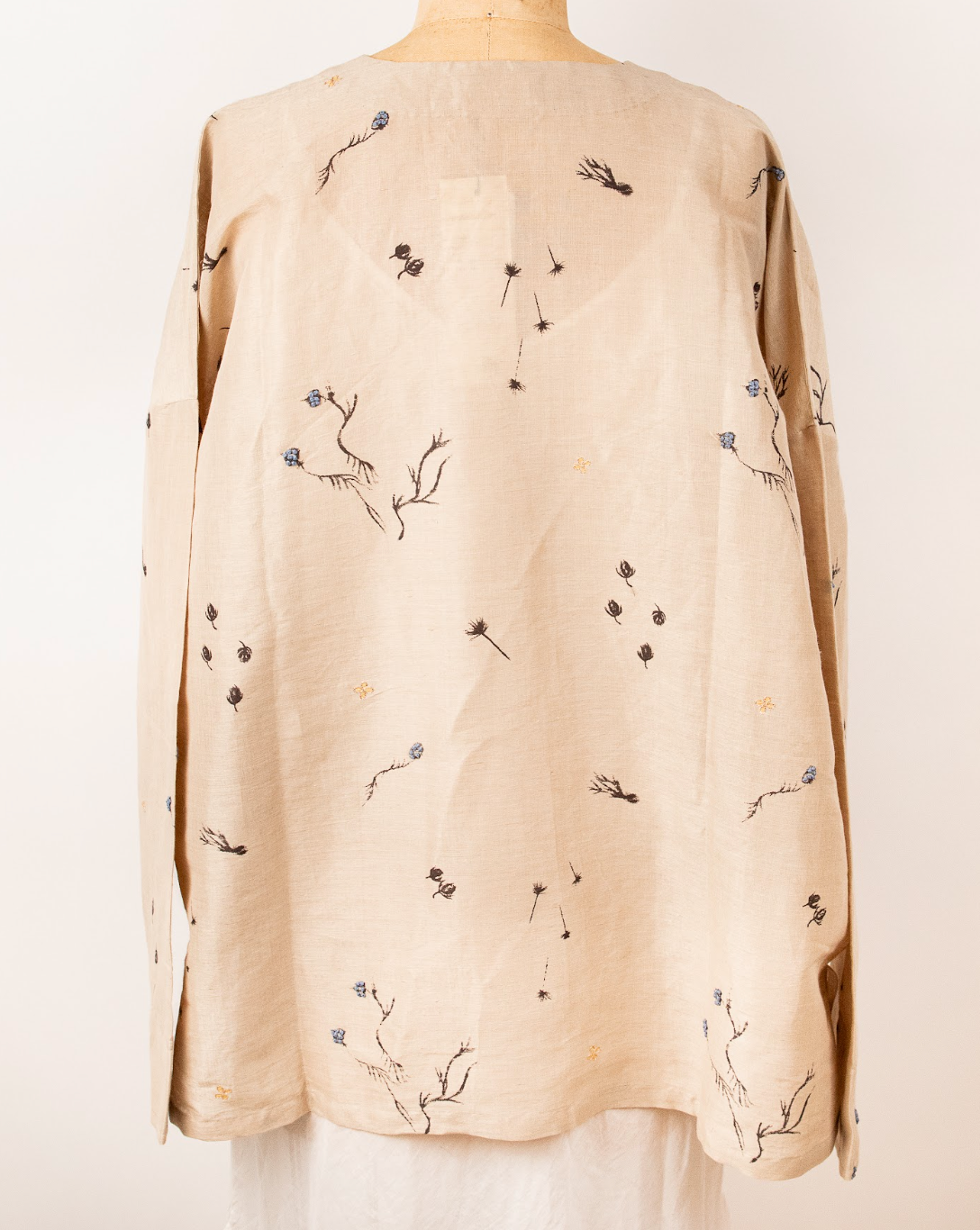 Floral Printed and Embroidered Pullover by Bunon