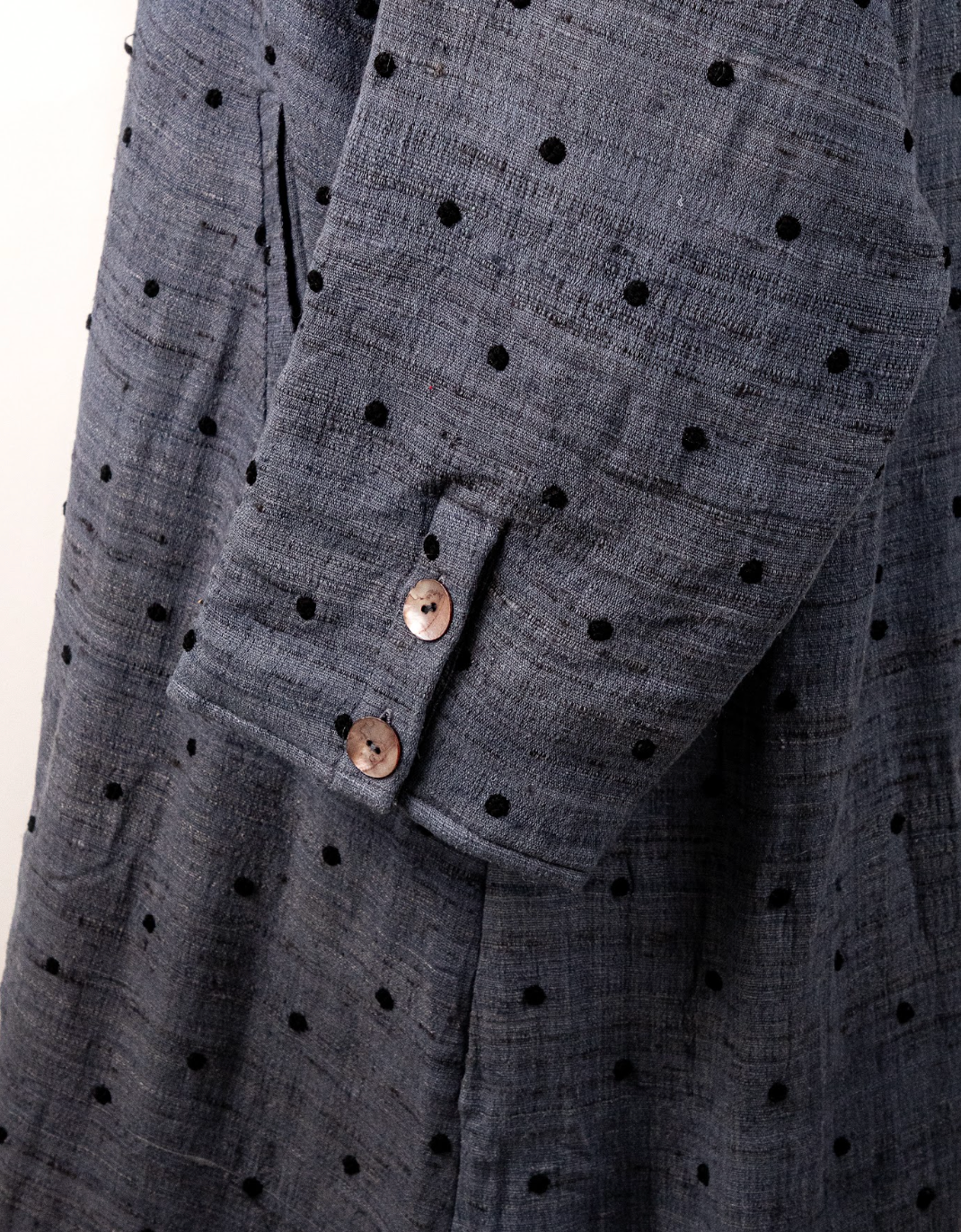 Polka Dot Blanket Lined Overcoat by Bunon