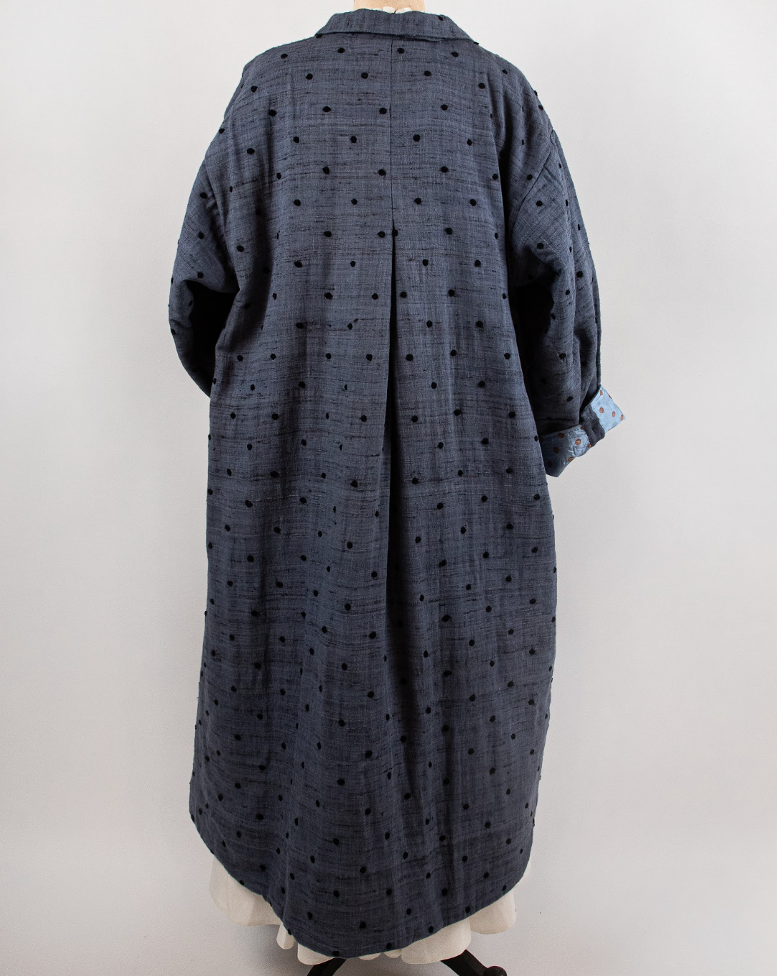 Polka Dot Blanket Lined Overcoat by Bunon