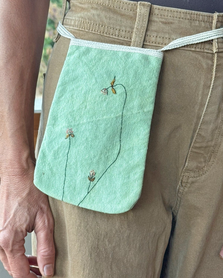 Embroidered Pocket Purse by Kata Golda