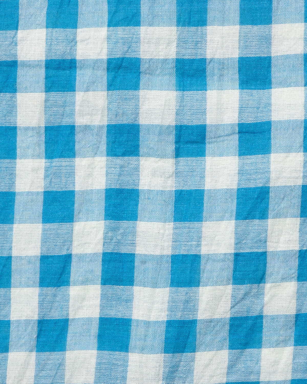 Blue Cotton Gingham Slip by Injiri