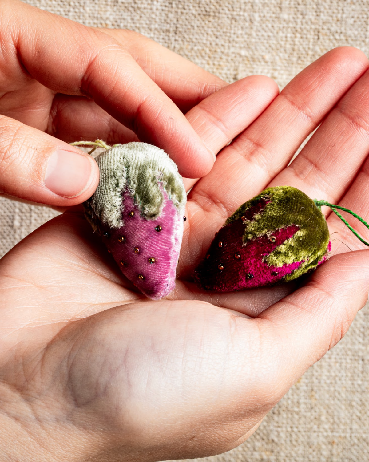 Strawberry Pincushion Kit by TATTER
