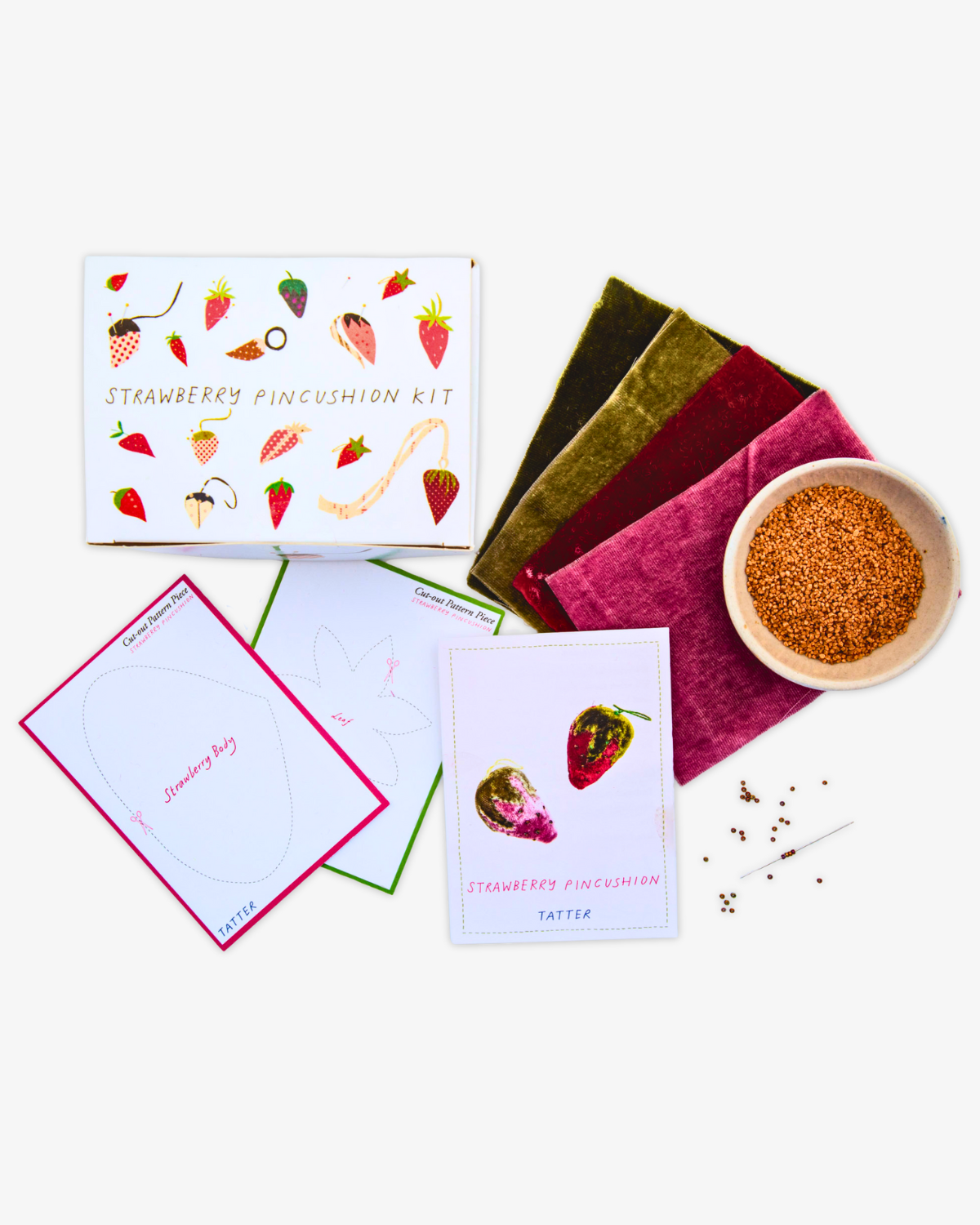 Strawberry Pincushion Kit by TATTER