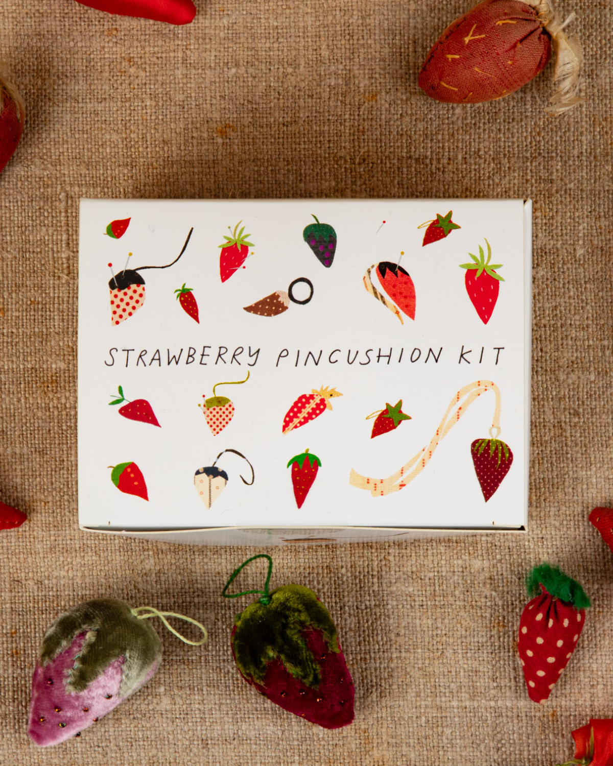 Strawberry Pincushion Kit by TATTER