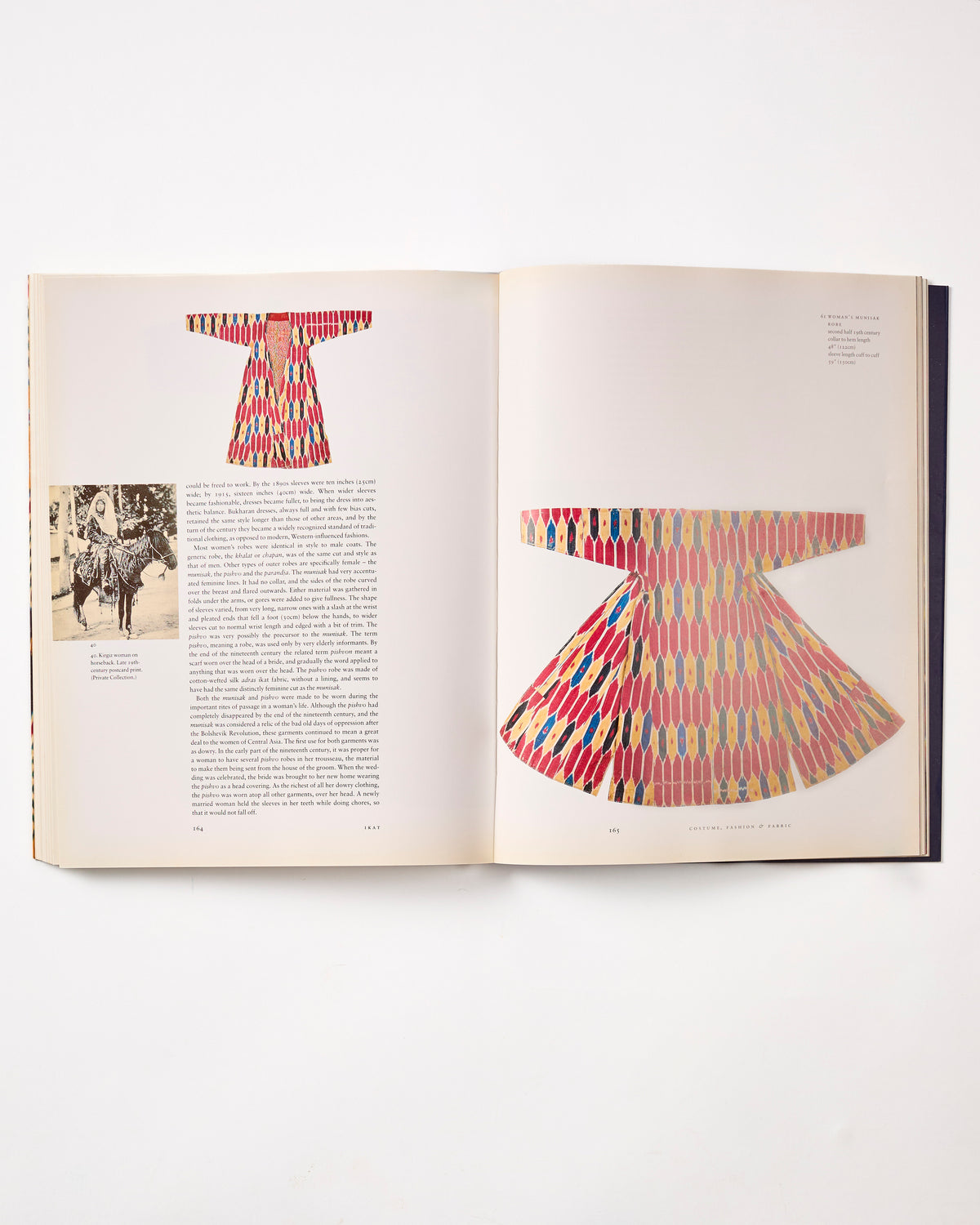 Ikat: Splendid Silks of Central Asia by Kate Fitz Gibbon and Andrew Hale (preloved)