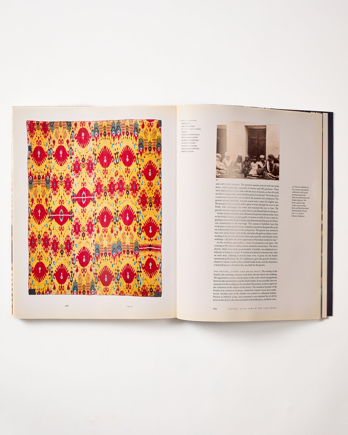 Ikat: Splendid Silks of Central Asia by Kate Fitz Gibbon and Andrew Hale (preloved)